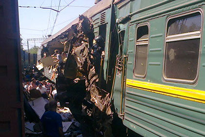 Столкновение поездов в Подмосковье